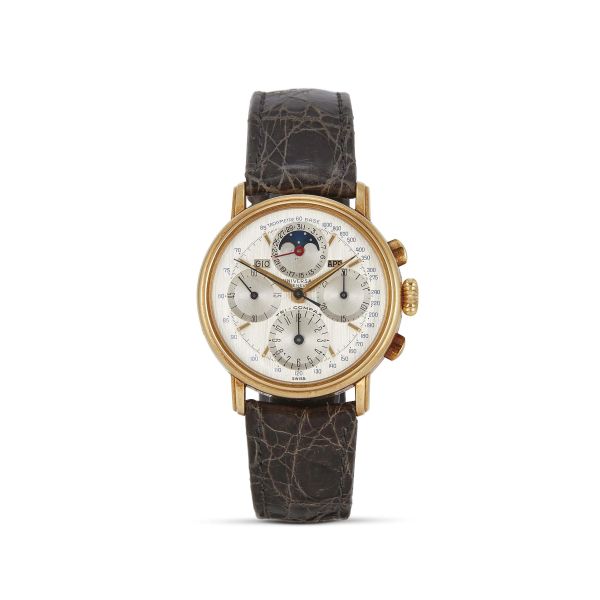UNIVERSAL GENEVE TRICOMPAX REF. 1.281.100 CALENDARIO COMPLETO E FASI LUNARI