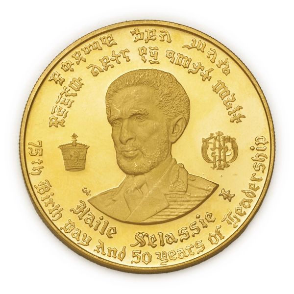 



50 Dollari Proof 1966 per il 50&deg; Anniversario di regno di Selassi&eacute;