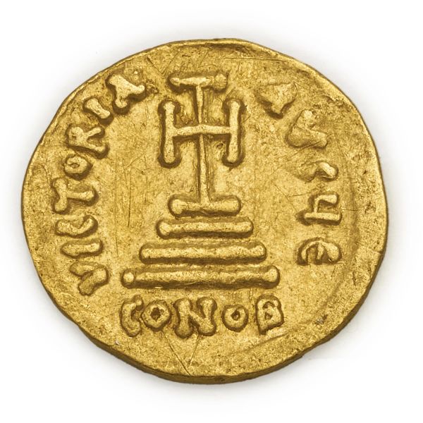 Eraclio (610-641) &ndash; Solido (616-625) &ndash; Zecca: Costantinopoli