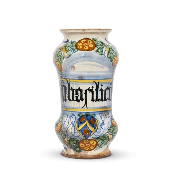 A PHARMACY JAR (ALBARELLO), DERUTA, 1564