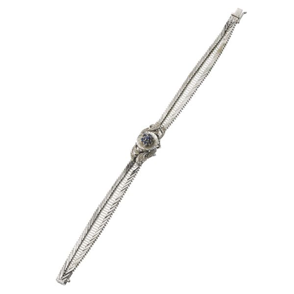 



SAPPHIRE BAND BRACELET IN 18KT WHITE GOLD