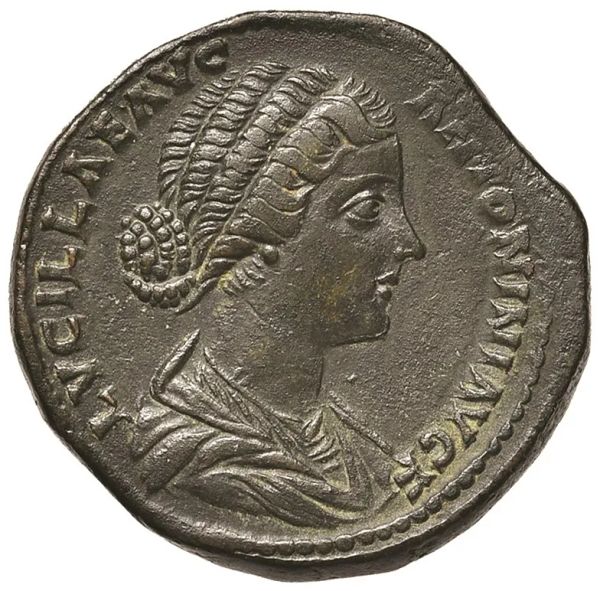 IMPERO ROMANO. LUCILLA, MOGLIE DI LUCIO VERO (161-162 d. C.) SESTERZIO, zecca di Roma. Coniato sotto Marco Aurelio e Lucio Vero.