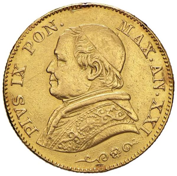 ROMA PIO IX (1846-1878) 20 LIRE 1866-R (anno XXI)
