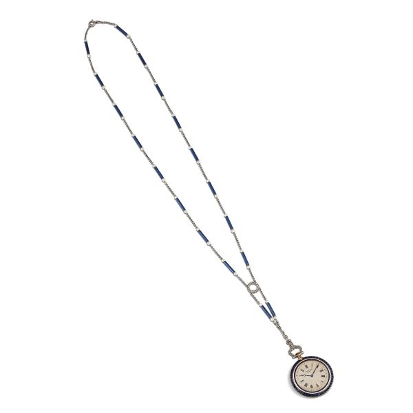 CARTIER PARIS OROLOGIO DA TASCA CON CATENA