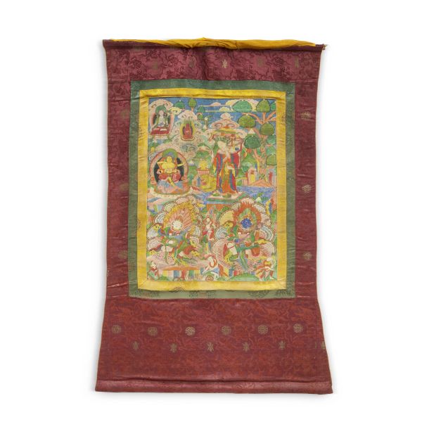 



A TIBETAN THANGKA PAINTING, 19TH CENTURY 