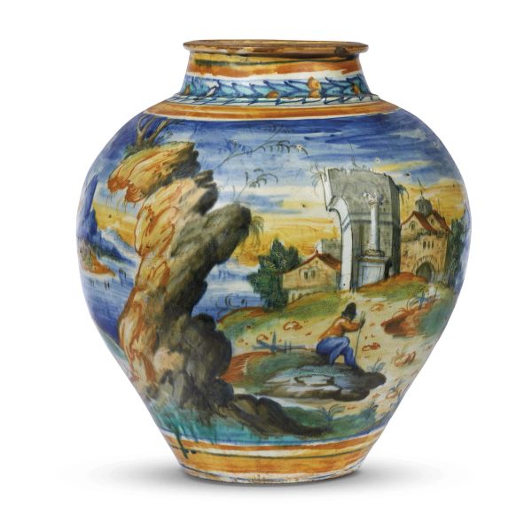 Mastro Domenico - A BULBOUS JAR, VENICE, MASTRO DOMENICO AND COWORKERS, THIRD QUARTER 16TH CENTURY