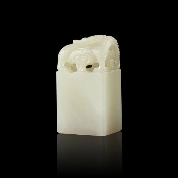 WHITE JADE SEAL, CHINA, QING DYNASTY