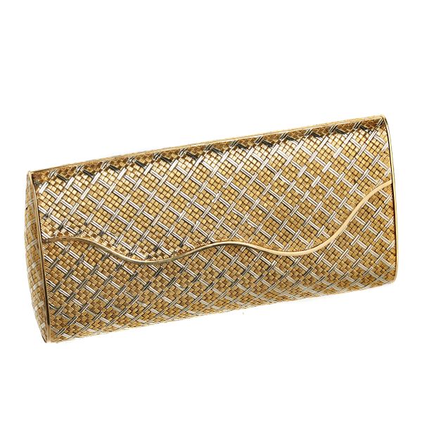 EVENING CLUTCH BAG IN 18KT TWO TONE GOLD