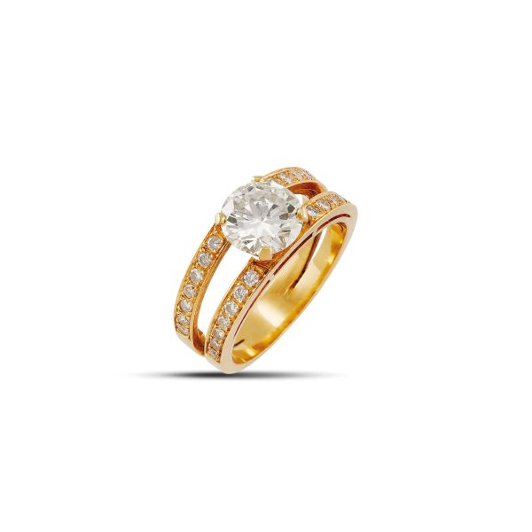 



ANELLO A DOPPIA FASCIA CON DIAMANTI