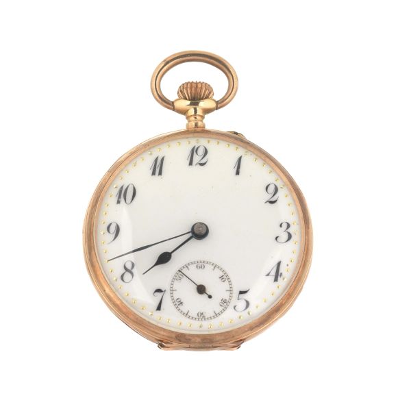 A LOW TITLE GOLD POCKET WATCH