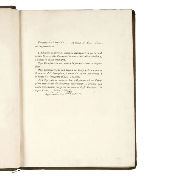 (Edizioni di pregio)   MACHIAVELLI, Nicol&ograve;.   Opere di Nicol&ograve; Machiavelli cittadino e  [..]