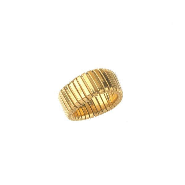 



TUBOGAS BAND RING IN 18KT YELLOW GOLD