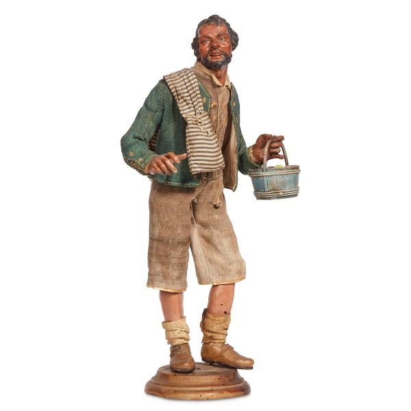 A RUSTIC SHEPHERD OF WONDER, NAPLES, 18TH CENTURY