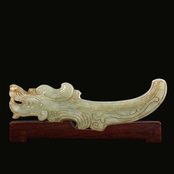 



JADE FIGURE OF A MYTHICAL ANIMAL, CHINA, QING DYNASTY, 19TH CENTURY