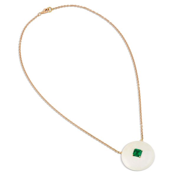 COLLANA CON SMERALDO COLOMBIANO