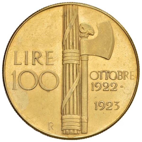 SAVOIA. RIPRODUZIONE IN ORO DELLE 100 LIRE