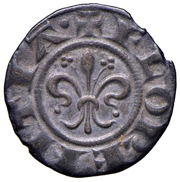 FIRENZE. REPUBBLICA (SEC.XIII-1532) FIORINO VECCHIO III SERIE (TRIFOGLIO)