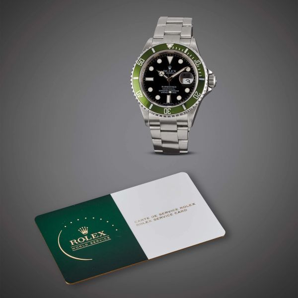 ROLEX SUBMARINER GHIERA VERDE 'KERMIT' REF. 16610LV N. M5776XX