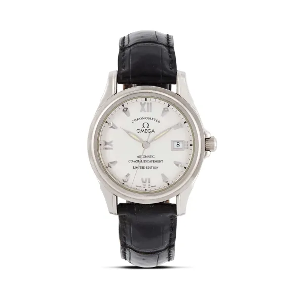 Omega - 



OMEGA DE VILLE CO-AXIAL ESCAPEMENT LIMITED EDITION REF. 168.1848 N. 4XX/999 WHITE GOLD WRISTWATCH