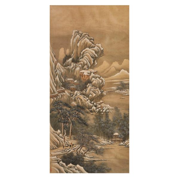 



DIPINTO SU SETA, CINA, DINASTIA QING, SEC. XIX