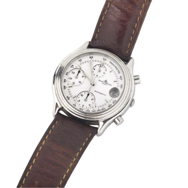 BAUME & MERCIER BAUMATIC REF. 6103 STAINLESS STEEL CHRONOGRAPH, 1998