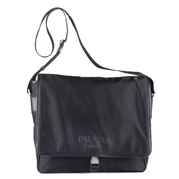 PRADA BLACK MESSENGER BAG