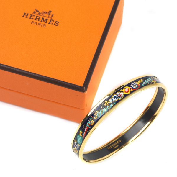 HERMES ENAMEL BANGLE
