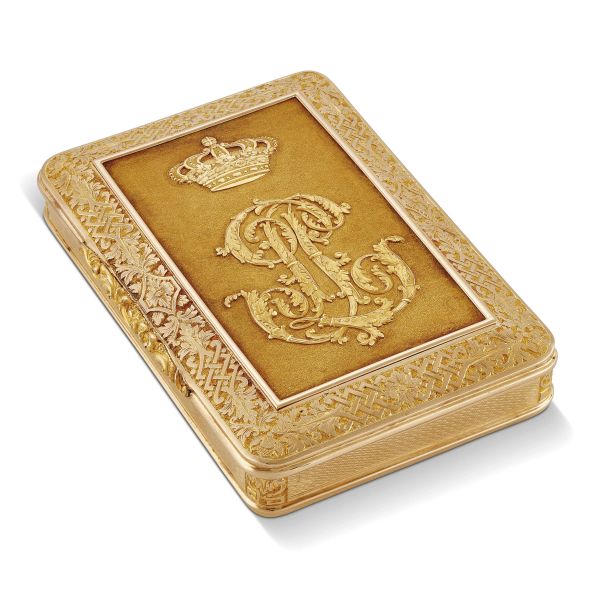 



KING LOUIS PHILIPPE ROYAL COAT SNUFF BOX, FRANCE, SECOND HALF OF THE 19TH CENTURY 