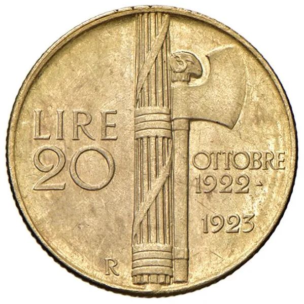 SAVOIA. RIPRODUZIONE IN ORO DELLE 20 LIRE