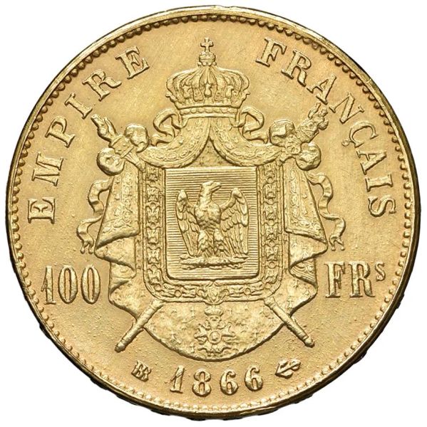 FRANCIA. RIPRODUZIONE DEI 100 FRANCHI DI NAPOLEONE III