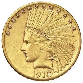 U.S.A., 10 DOLLARI 1910 (INDIANO)