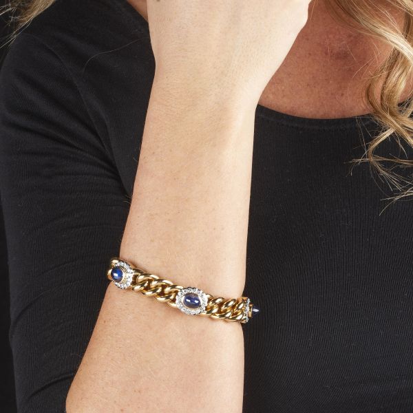 BRACCIALE CON ZAFFIRI E DIAMANTI