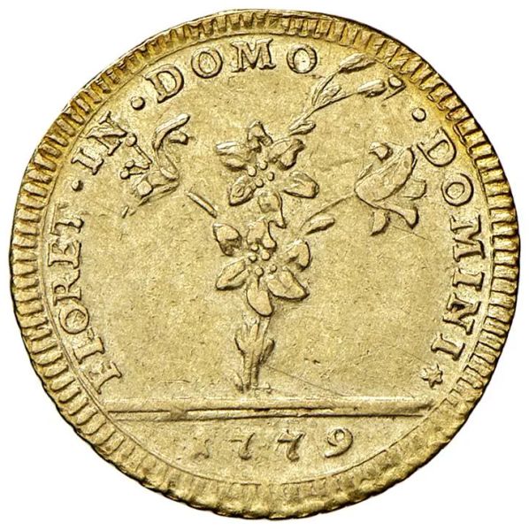 ROMA STATO PONTIFICIO PIO VI (1775-1799) DOPPIA 1779