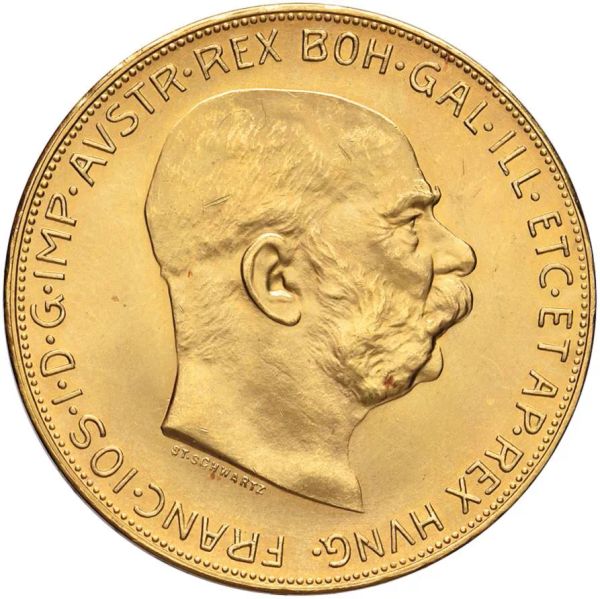 AUSTRIA, FRANCESCO GIUSEPPE (1848-1916), 100 CORONE 1915