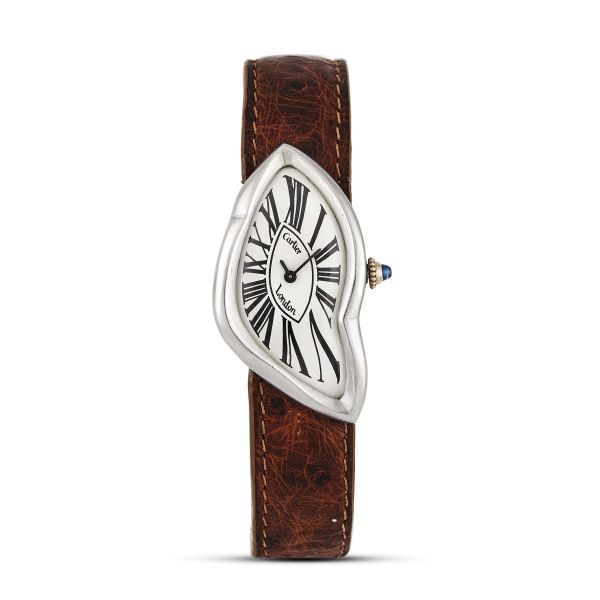 RARISSIMO CARTIER LONDON CRASH WATCH IN PLATINO ANNO 1991