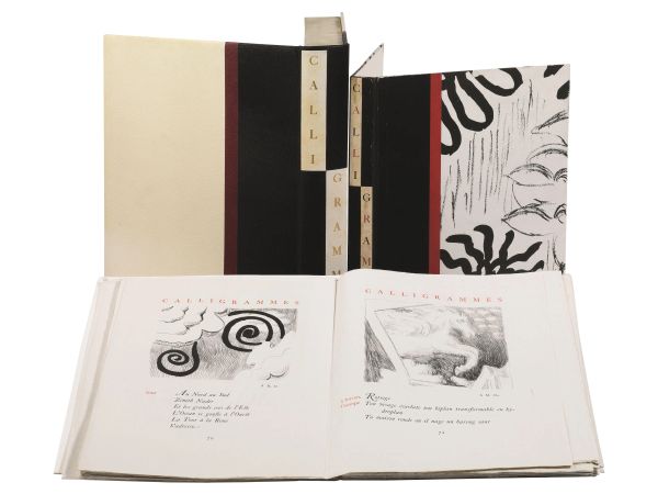 (Edizioni di pregio - Illustrati 900)   DE CHIRICO/APOLLINAIRE.   Calligrammes  . Librairie Gallimard, 1930.