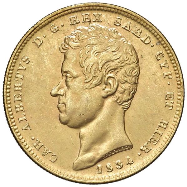 RIPRODUZIONE  IN ORO 100 LIRE CARLO ALBERTO