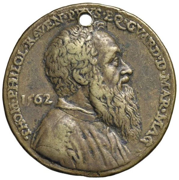 TOMMASO RANGONE (1485-1577) GUARDIAN GRANDE. MEDAGLIA CELEBRATIVA FUSA A VENEZIA NEL 1562 OPUS MATTEO PAGANO