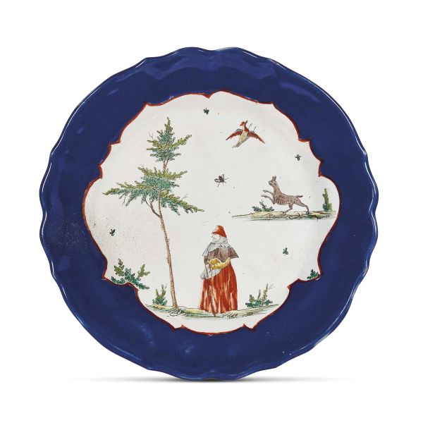 A SMALL PLATE, MANUFACTORY FELICE CLERICI, MILANO, 1770