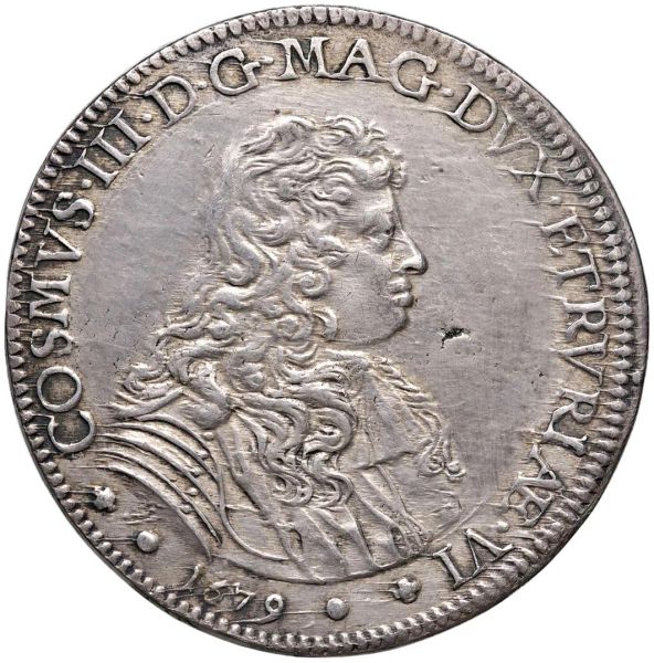FIRENZE. COSIMO III DE&rsquo; MEDICI (1670-1723) PIASTRA 1679