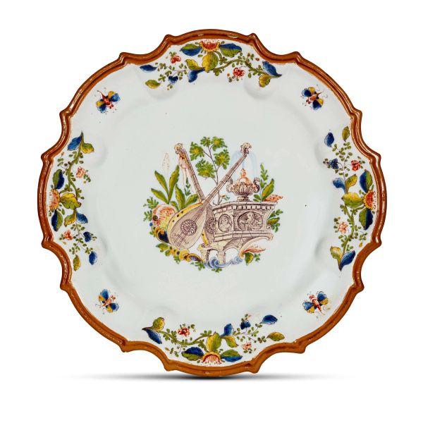 



A PASQUALE ANTONIBON LARGE PLATE, NOVE, 1750-1770