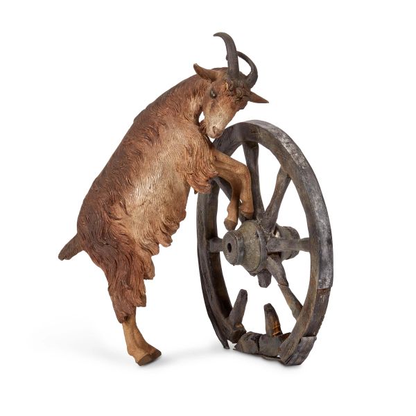 



A PRANCING GOAT, NAPLES, 18TH/19TH CENTURY