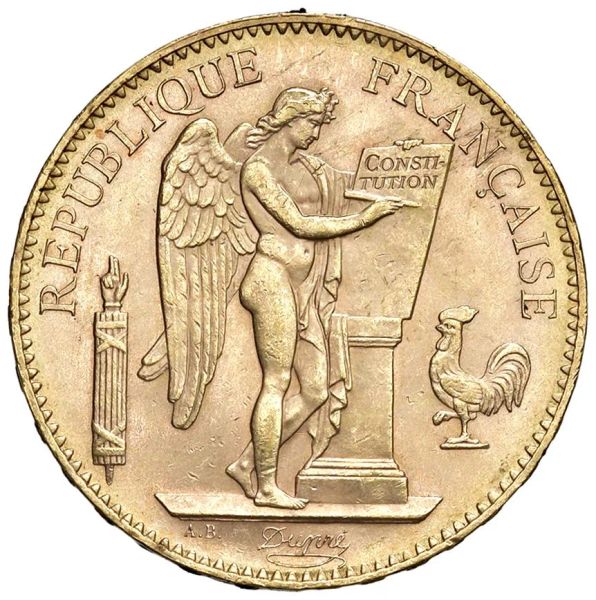 FRANCIA. III REPUBBLICA (1870-1840) 100 FRANCHI 1907 PARIGI