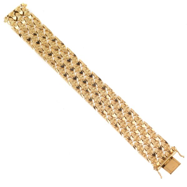 KNITTED BRACELET IN 18KT YELLOW GOLD