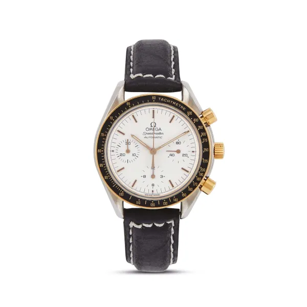 Omega - OMEGA SPEEDMASTER REDUCED REF. 175.0032 STAINLESS STEEL AND GOLD WRISTWATCH