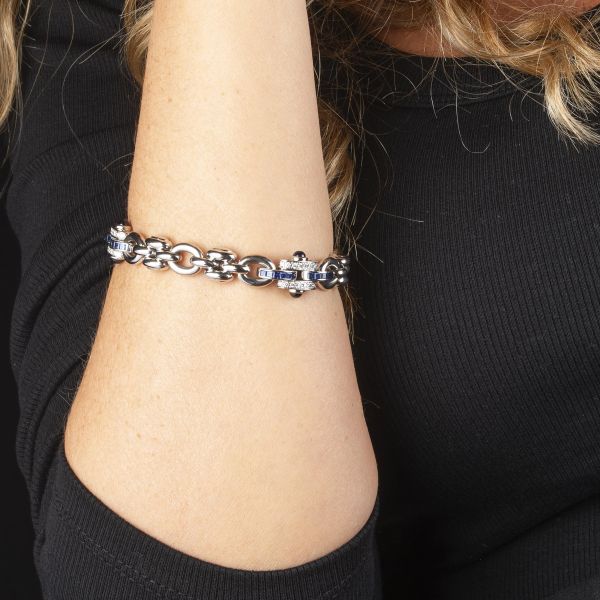 CHOPARD BRACCIALE CON DIAMANTI E ZAFFIRI