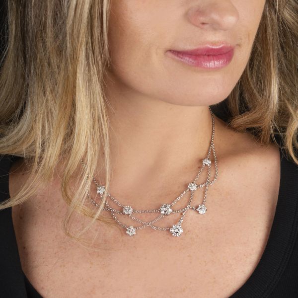 COLLIER A CATENA CON DIAMANTI
