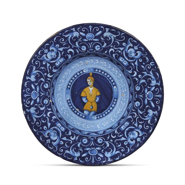 A DISH, FAENZA, CIRCA 1530