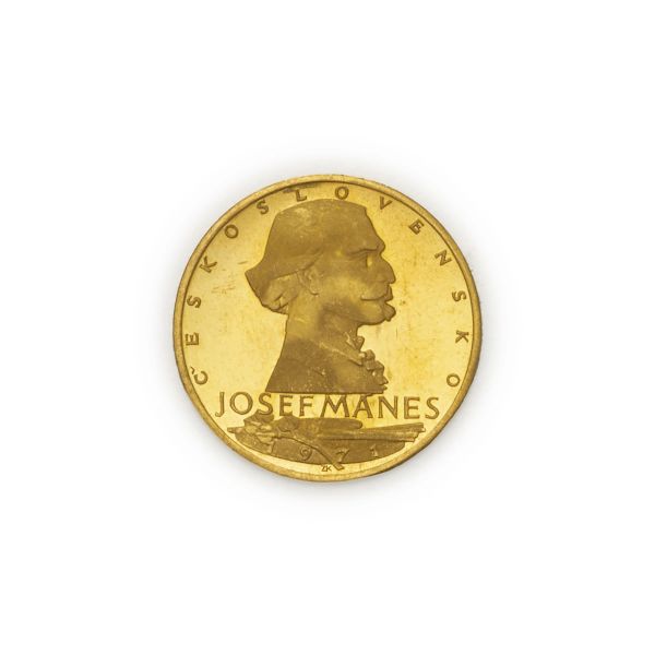 Cecoslovacchia – Repubblica Socialista (1960-1990) – Medaglia (1972) con modulo del Ducato celebrativa di Josef Manes– Zecca: Kremnitz