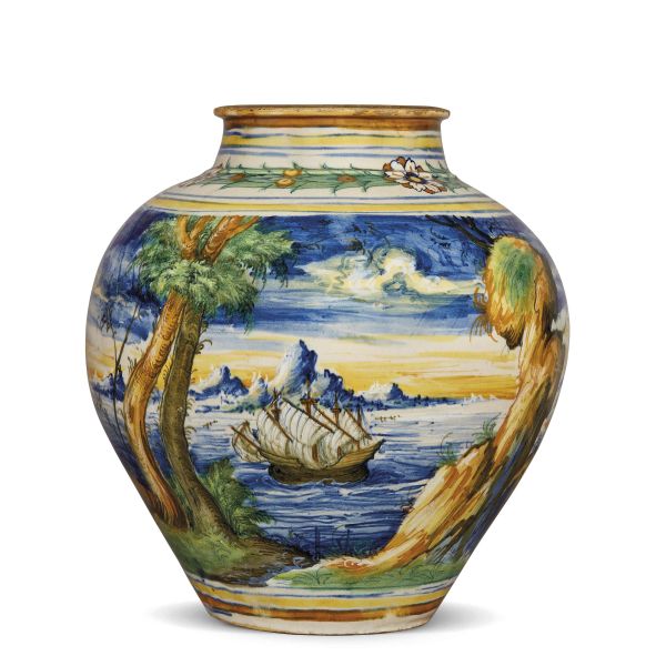 GRANDE VASO A BOCCIA, VENEZIA, MASTRO DOMENICO E COLLABORATORI, 1560-1570 CIRCA